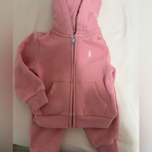 Baby girl Polo Ralph Lauren two piece sweat set